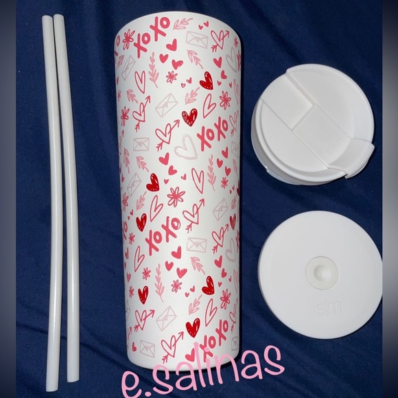 2023 Simple Modern Valentines Day Tumbler.             BNIB (taken out for pix) - Picture 1 of 5